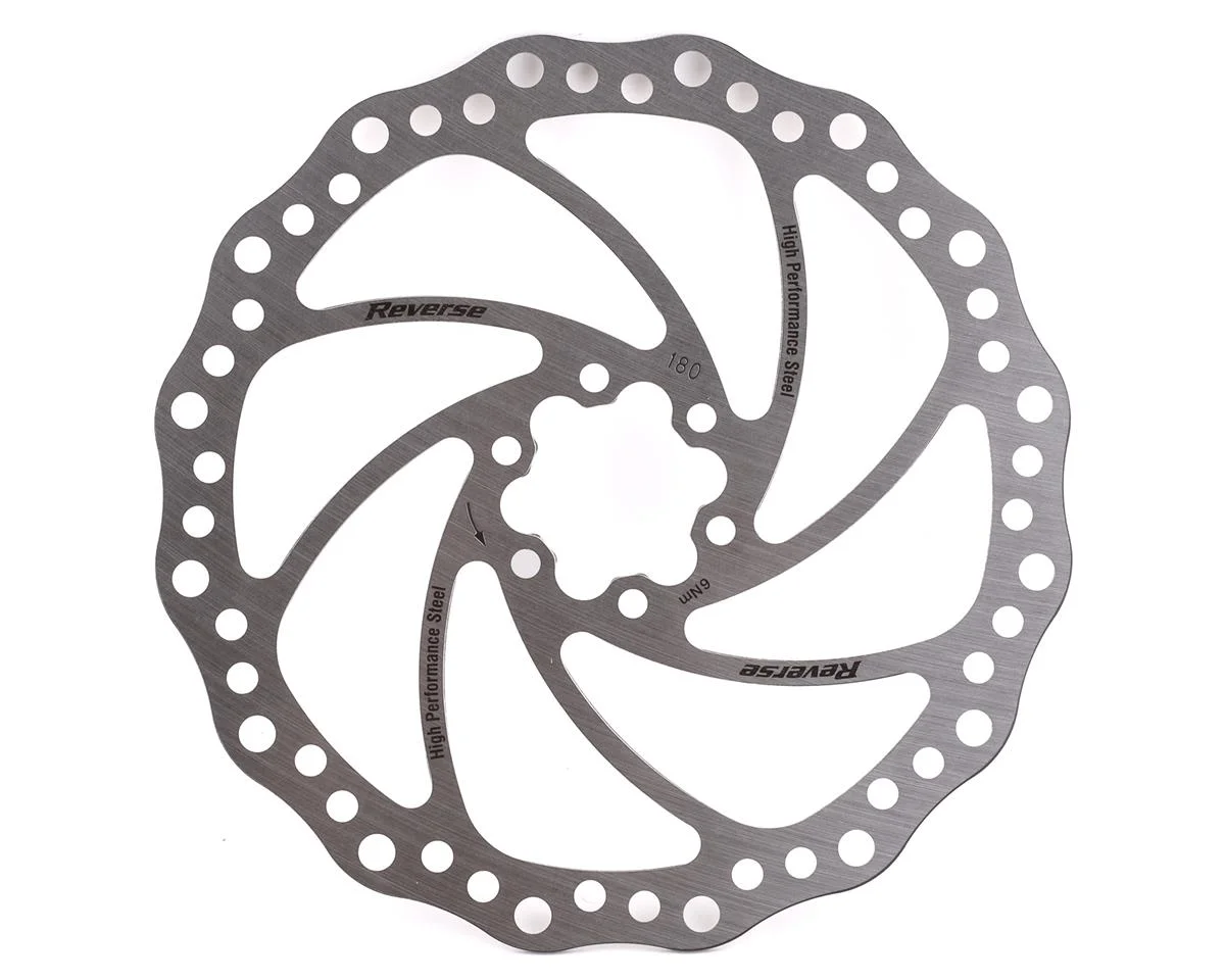 Reverse Components Steel Disc Rotor (Silver) (180mm)